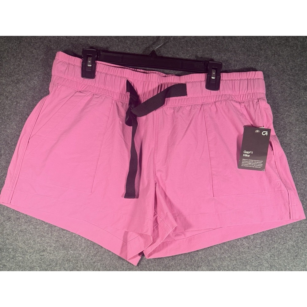 GapFit Women's Hike Quick Dry UPF 50+ Athletic Shorts - Pink, Size Large